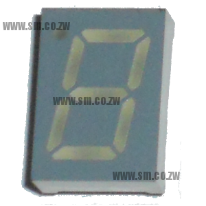 7 segment LED display 13mm Red - Click Image to Close